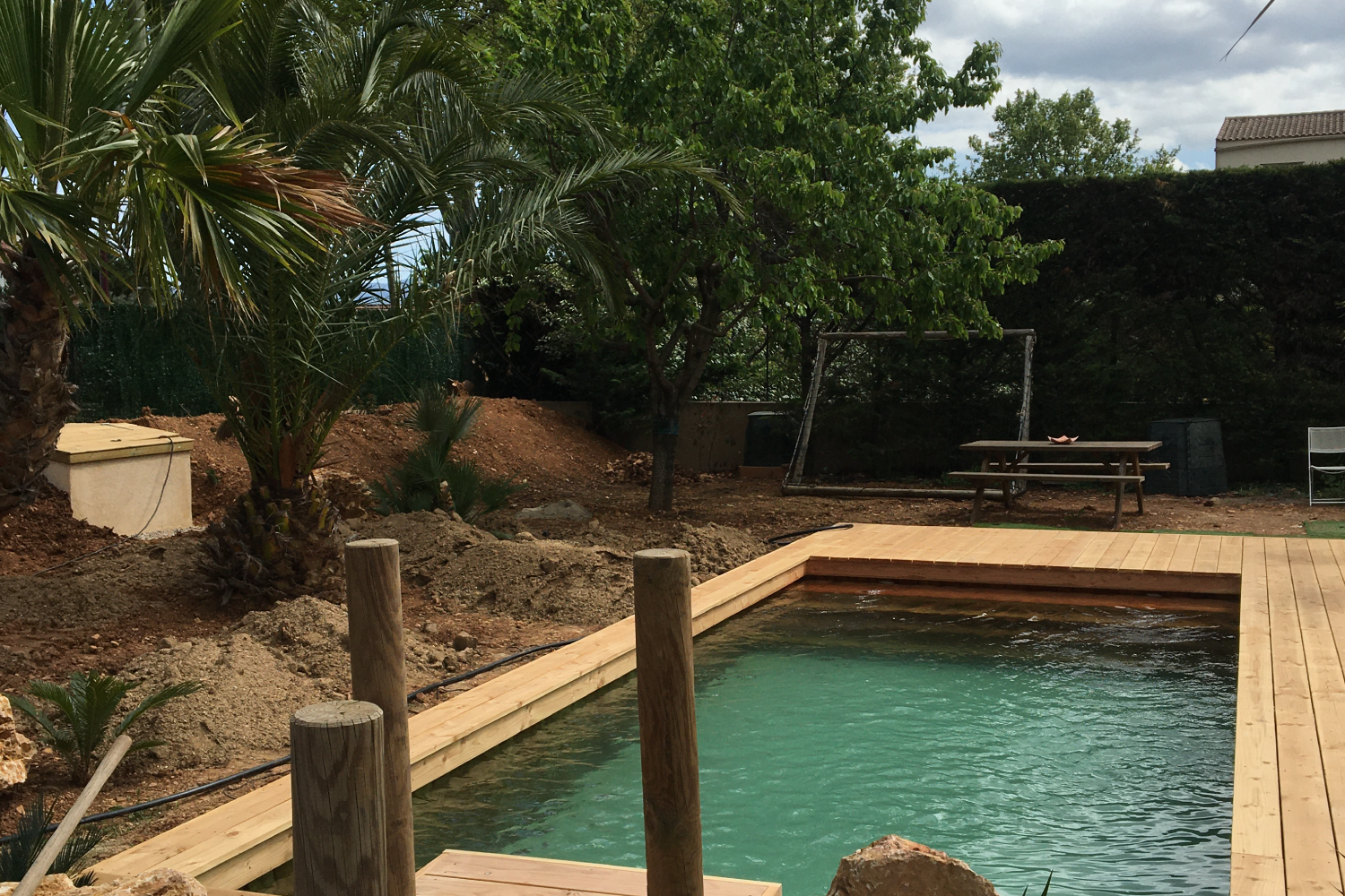 piscine en bois à antibes