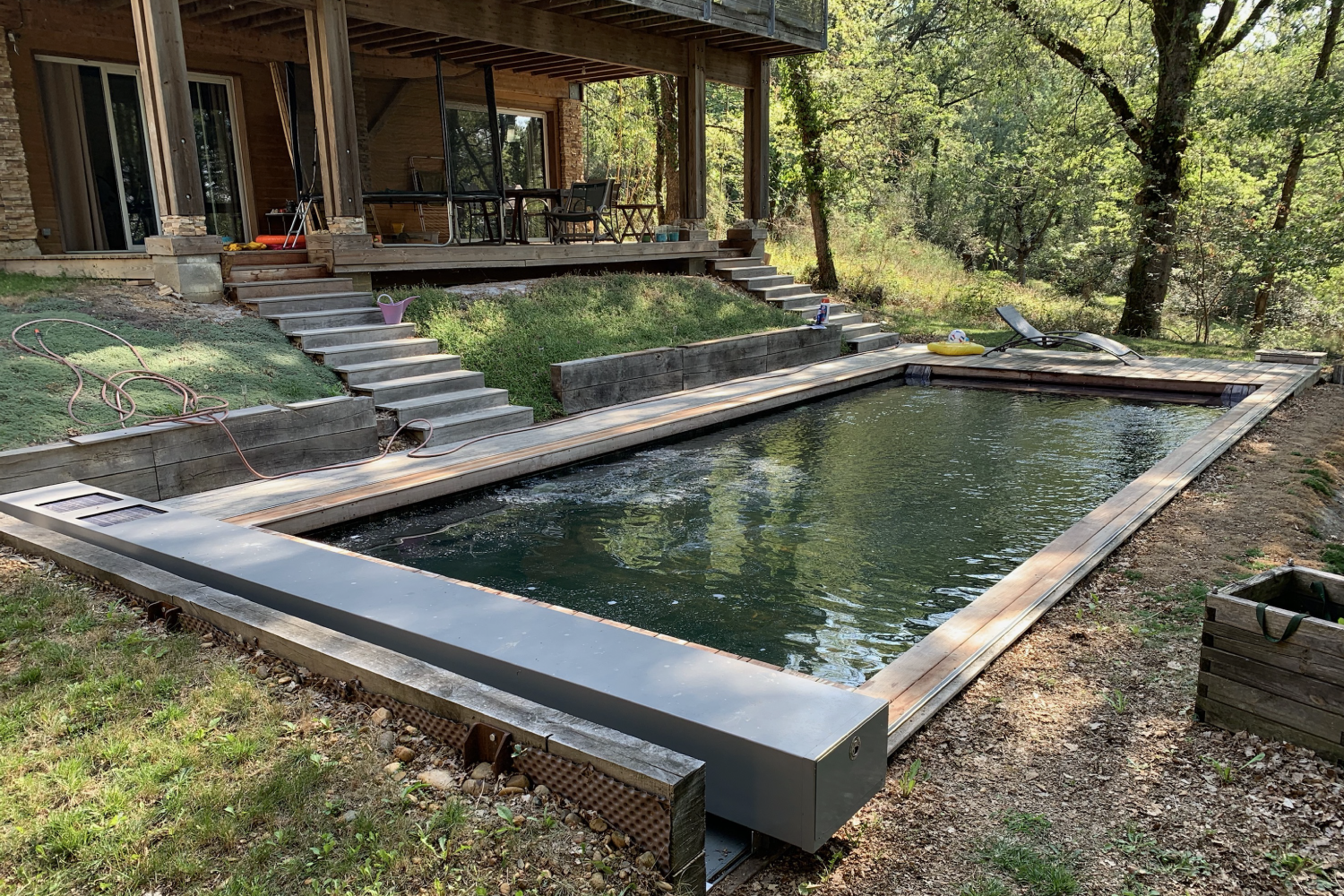 piscine en bois sans liner à toulouse